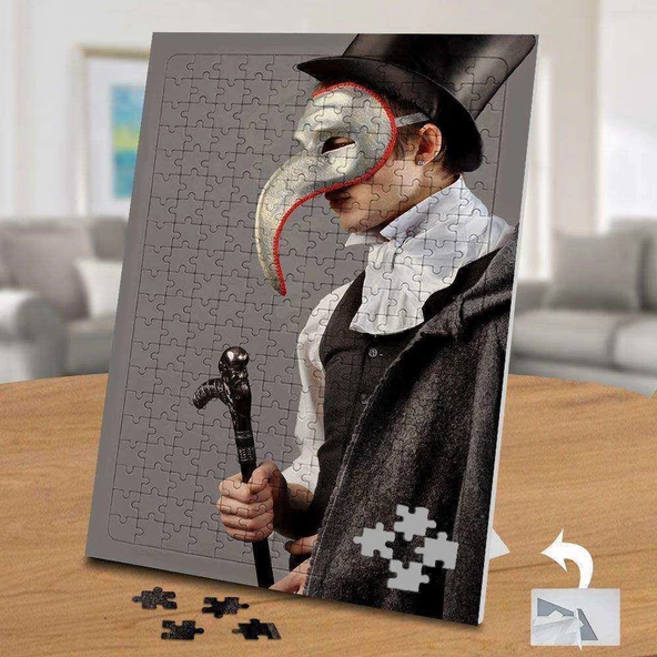 Maskeli Adam Maskeli Balo 240 Parça Puzzle Yapboz-02185 - 1