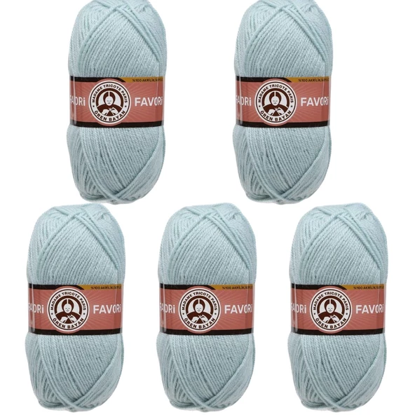 Ören Bayan Favori Örgü İpi - Vernon Mavi - 5'Li Paket - ( Renk Kodu : 135 )