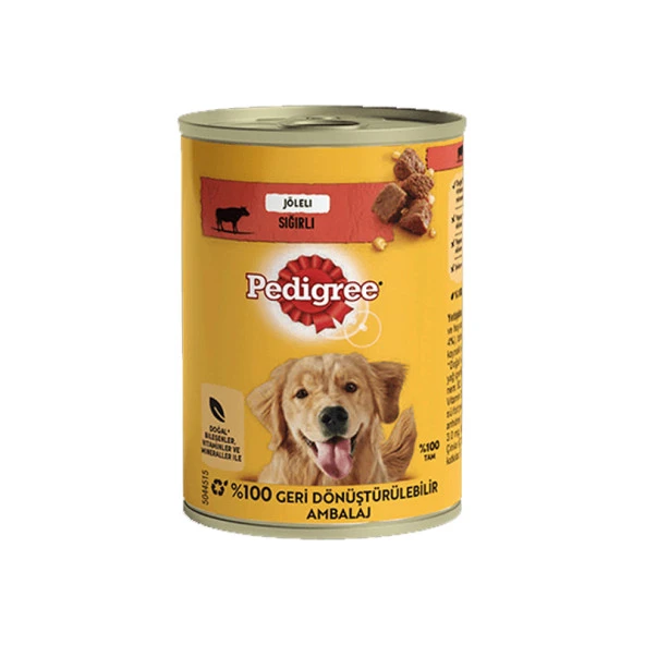 Pedigree Sığırlı Jöleli Konserve 400 Gr