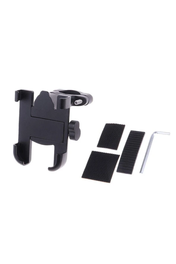 FORTE GT 2084-11 Ayarlı Motosiklet Bisiklet Telefon Tutucu Navigasyon Gidon Uyumlu - Siyah - 5