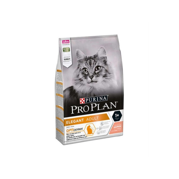 Proplan Elegant Derma Plus Somonlu Tüy Yumağı Önleyici Yetişkin Kedi Maması 2X1 Kg. Açık Paket