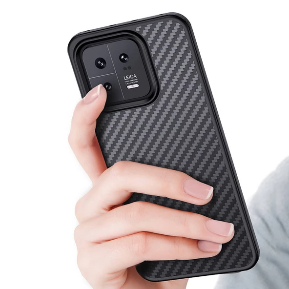 Vendas Xiaomi Mi 13 Kılıf Aramid Karbon Fiber Magsafe Özellikli Wlons Radison Kapak - 8