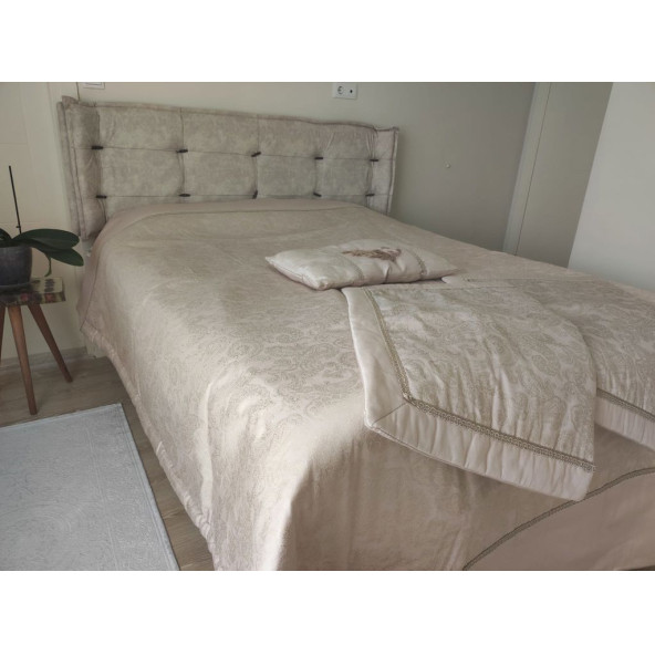 MKA Karaca Home Best Harem 4'lü Yatak Örtüsü Takımı - 5