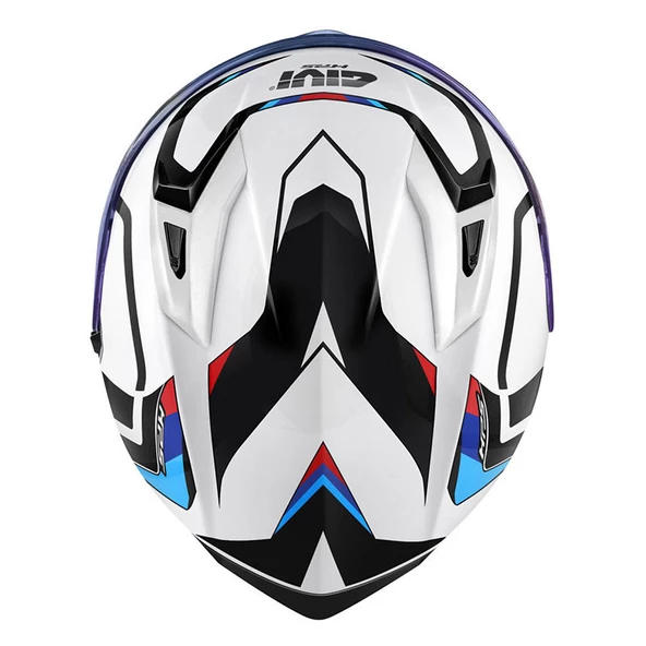 GIVI 50.8 MACH1 BEYAZ-SİYAH-KIRMIZI KASK - 2