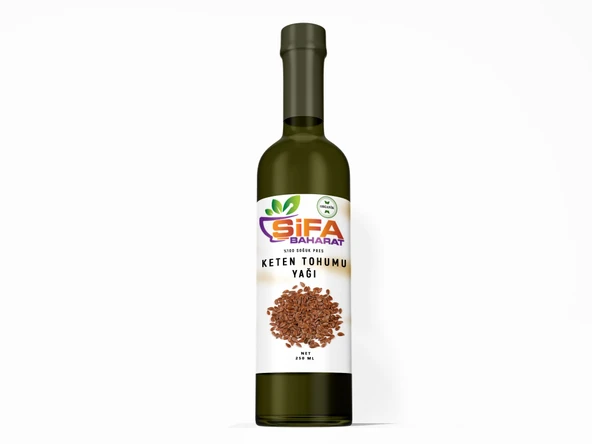 Şifa Baharat Soğuk Sıkım  Keten Tohumu Yağı 250 gr