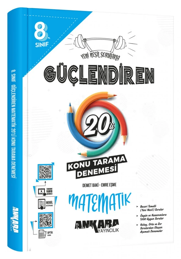 Ankara 8. Sınıf Lgs Güçlendiren Matematik 20 Li Konu Tarama Denemesi 2023