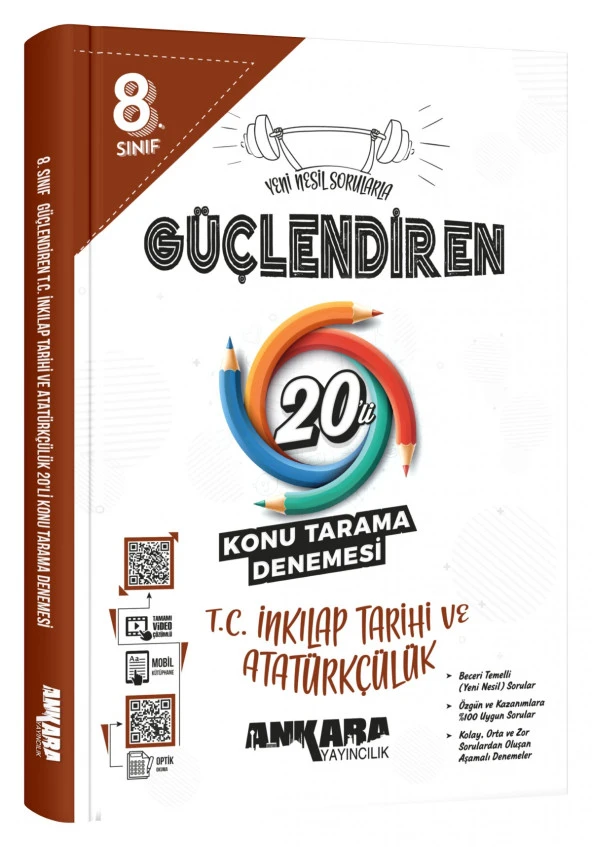 Ankara 8. Sınıf Lgs Güçlendiren İnkılap Tarihi 20 Li Konu Tarama Denemesi 2023