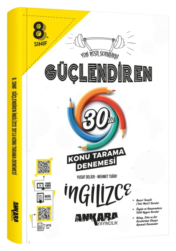 Ankara 8. Sınıf Lgs Güçlendiren İngilizce 20 Li Konu Tarama Denemesi 2023