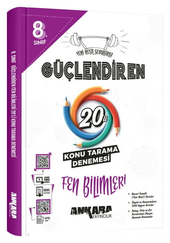 Ankara 8. Sınıf Lgs Güçlendiren Fen Bilimleri 20 Li Konu Tarama Denemesi 2023