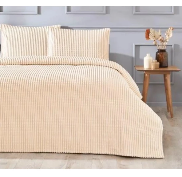 Özdilek Modern Line Tek Kişilik Battaniye Seti (150x220)-Piramit Mocha - 2
