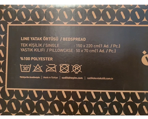 Özdilek Modern Line Tek Kişilik Battaniye Seti (150x220)-Piramit Pudra - 3