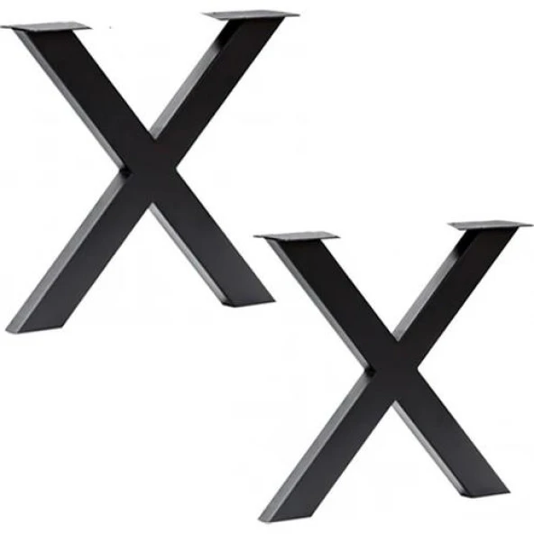 Mavitrend Dekoratif Metal Masa Ayağı Kütük Masa Ayağı Mobilya Ayakları 1 Takım Yükseklik 70 Cm Genişlik 60 Cm