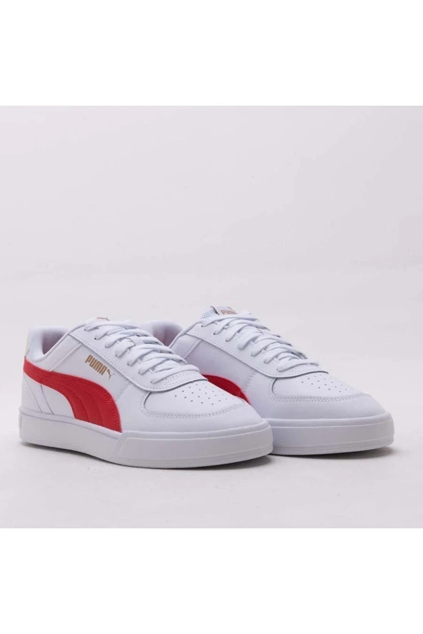 Puma Caven - Erkek Beyaz-Kırmızı Spor Ayakkabı - 380810 25