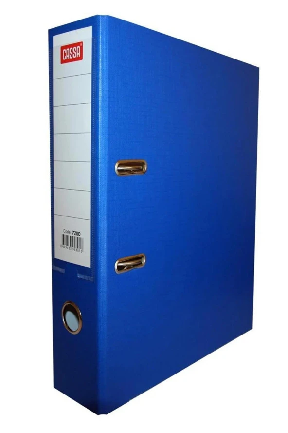 Cassa Büro Klasör Geniş Plastik Mavi Geniş Klasör (1 Koli 25 Adet Klasör)