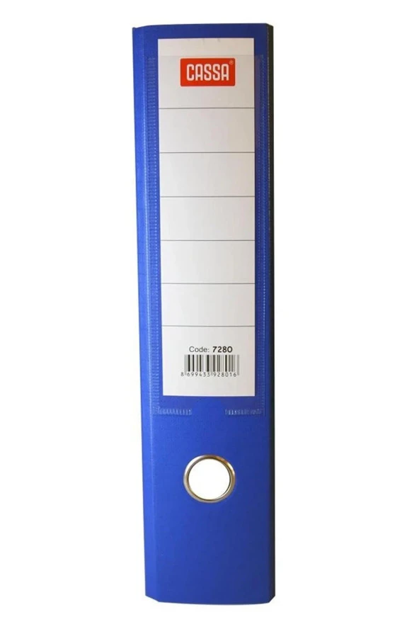 Cassa Büro Klasör Geniş Plastik Mavi Geniş Klasör (1 Koli 25 Adet Klasör) - 2