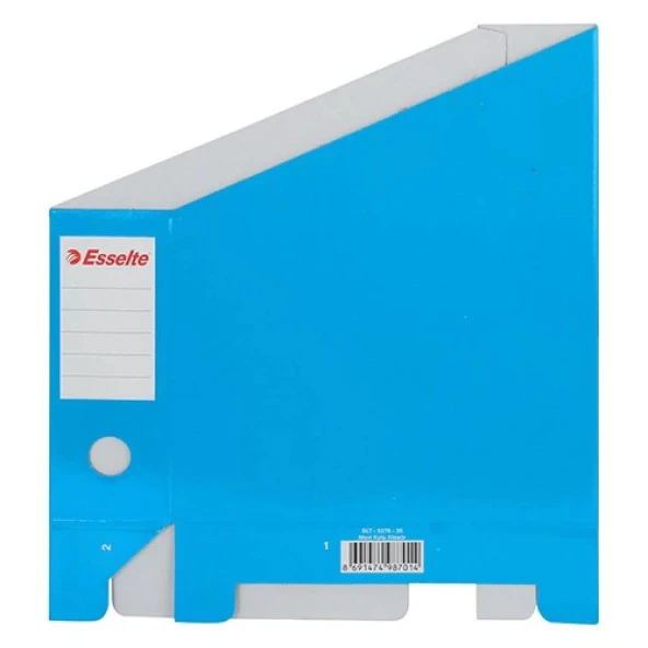 Esselte Kutu Klasör Karton Magazinlik 7.2 x 31.5 x 25 CM Mavi (6 Lı Paket) - 2