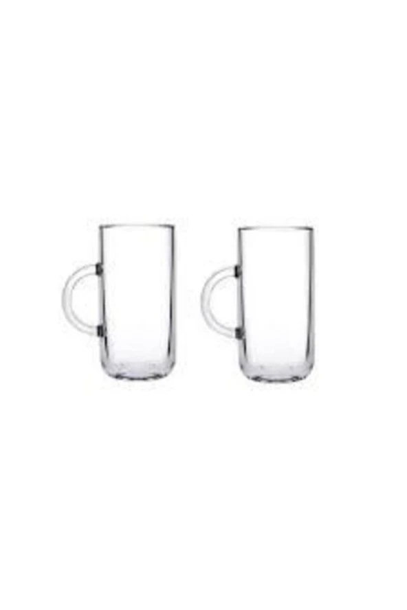 Paşabahçe iconic kulplu 2 li sunum bardağı - kupa meşrubat su bardağı - Resim 2