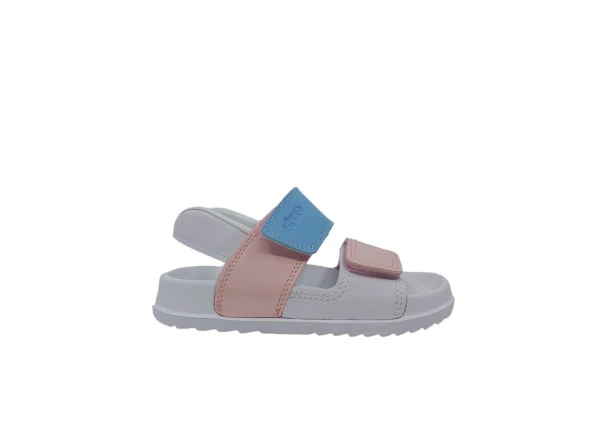 Vicco Krixi Hafif Kız Çocuk Beyaz Pembe Sandalet