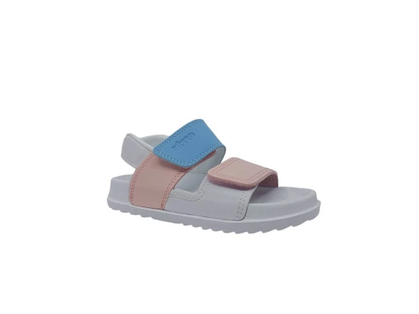 Vicco Krixi Hafif Kız Çocuk Beyaz Pembe Sandalet - 2