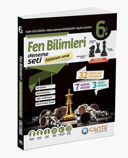 Çanta Yayınları 6. Sınıf Fen Bilimleri Kazanım Sıralı Deneme Seti