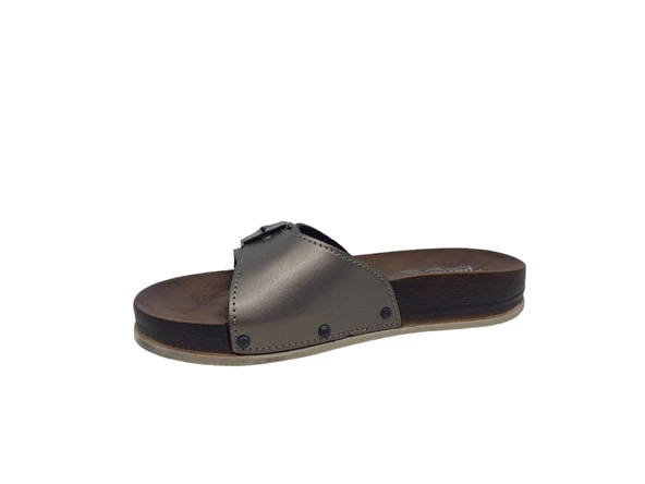 Parmi 21501 Kadın Platin Tokalı Günlük Kullanım Terlik - Resim 3