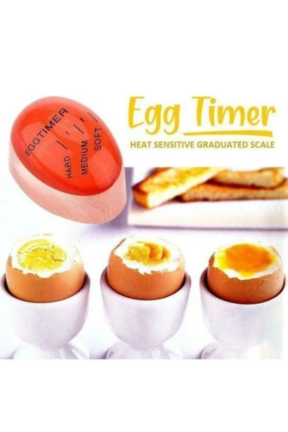 Dublör Yumurta Zamanlayıcı Egg Timer Pişirme Haşlama Süresi Aparatı Zaman Ayarlama Göstergesi