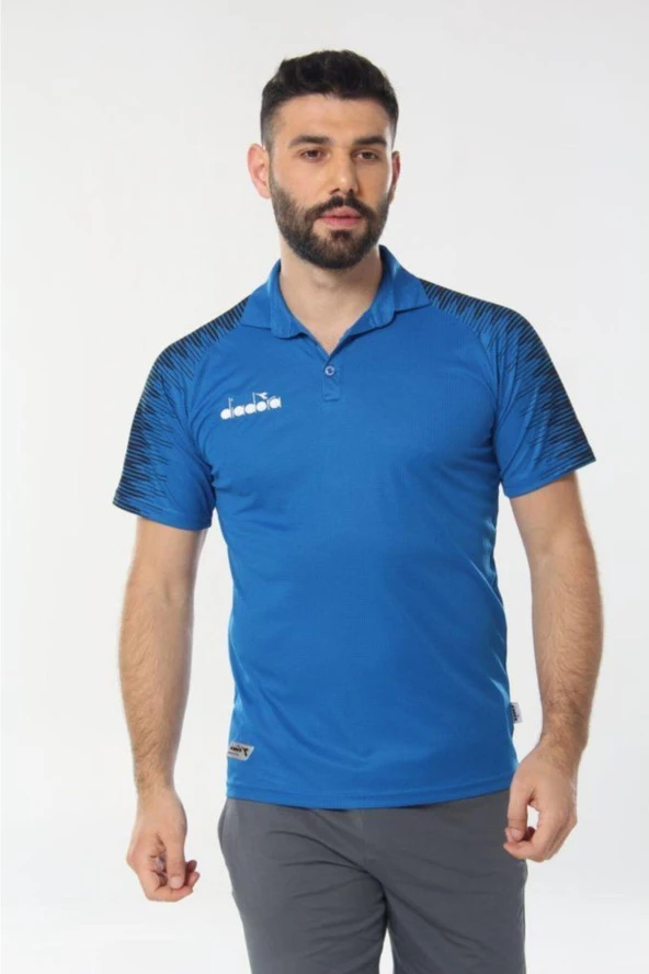 Diadora Ritim Polo Yaka Kamp T-shirt Mavi