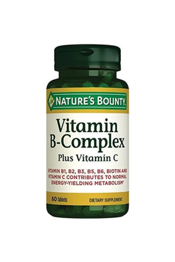 Natures Bounty Vitamin B Complex Plus Vitamin C 60 Tablet