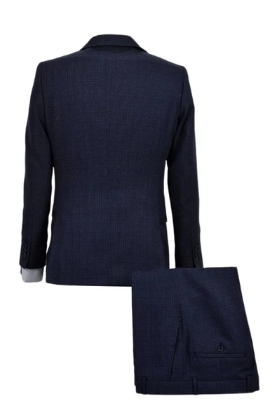 Erkek Hasır Silim Fit Takım Elbise BGL-ST03496 - Resim 9