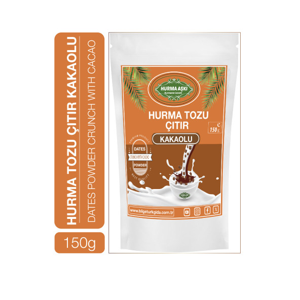 Hurma Aşkı Hurma Tozu Çıtır Kakaolu 150 gr