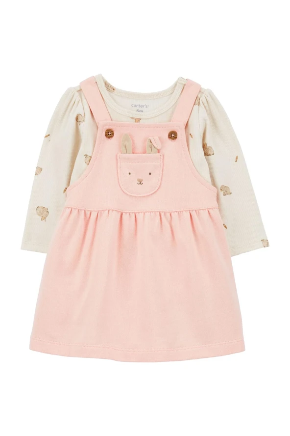 Carter's Kız Bebek Elbise Set 1Q643210 Karışık Renkli
