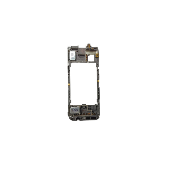 Nokia 5800 Orta Kasa Kapak 5800 Uyumlu Siyah Renk Orta Kasa Zil Sesi Hoparlör Şarj Soketi Kamera Flash - 1