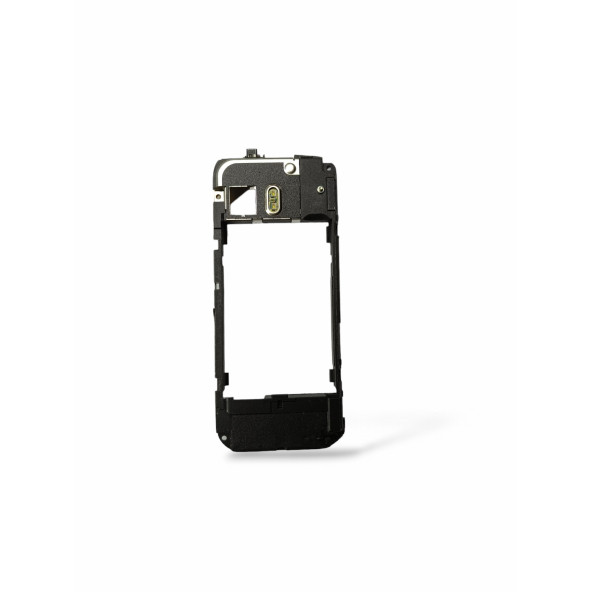 Nokia 5800 Orta Kasa Kapak 5800 Uyumlu Siyah Renk Orta Kasa Zil Sesi Hoparlör Şarj Soketi Kamera Flash - 2