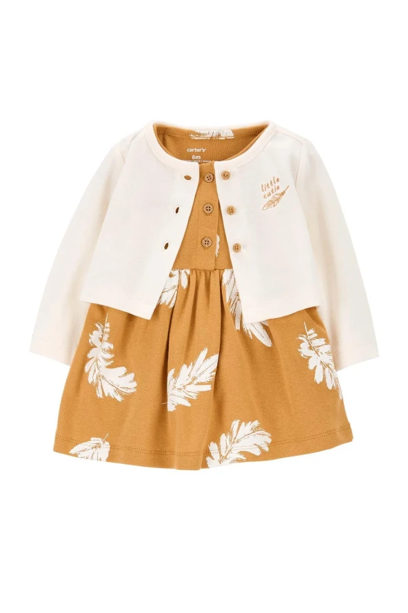 Carter's Layette Kız Bebek Elbise Set 1P603510 Karışık Renkli