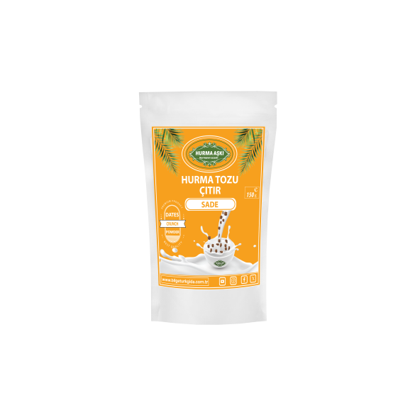 Hurma Aşkı Hurma Tozu Çıtır Sade 150 gr - 2