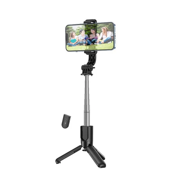 HOCO K17 Bluetooth Uzaktan Kontrol Selfie Çubuğu Tripod Mini Canlı Yayın Standı