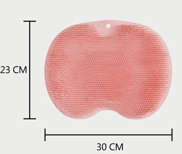 Pratik Vantuzlu Banyo Sırt Fırçası ve Masaj Matı