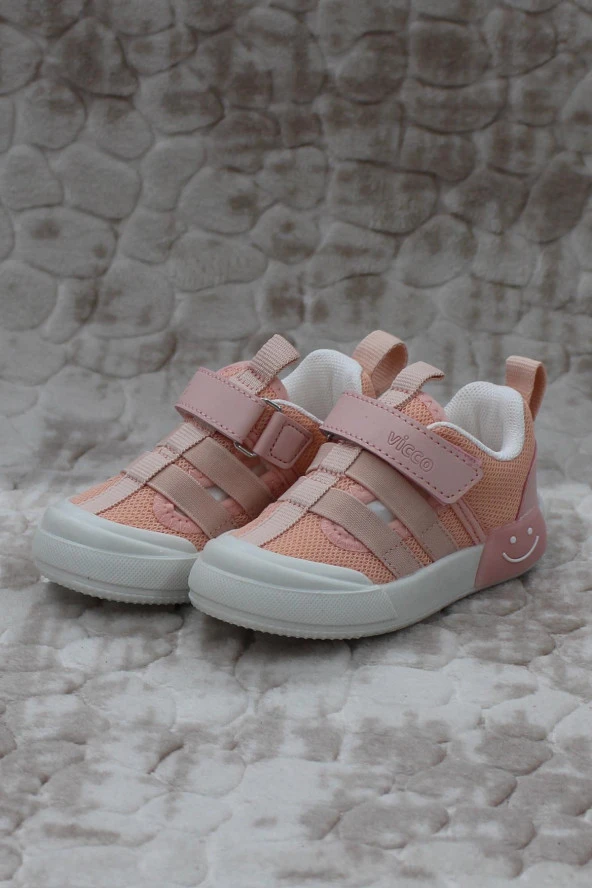 Vicco 346.B24Y.145 Momo Pudra Keten Işıklı Kız Çocuk Ayakkabı - Resim 2