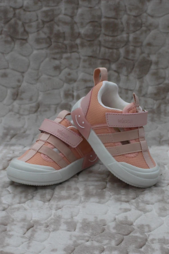 Vicco 346.B24Y.145 Momo Pudra Keten Işıklı Kız Çocuk Ayakkabı - Resim 4