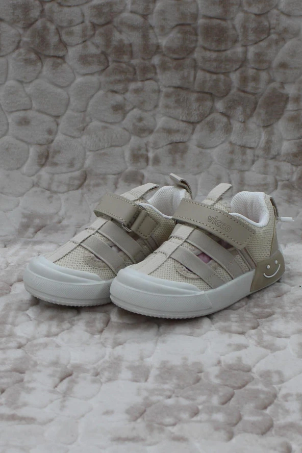 Vicco 346.P24Y.145 Momo Bej Keten Işıklı Erkek Çocuk Ayakkabı - 2