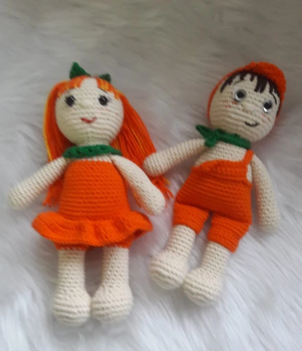 Şeker Porti Kardeşler Takımı Amigurumi Organik Oyuncak - 4