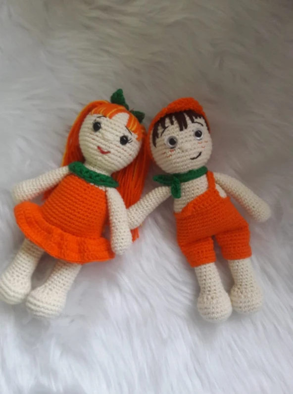 Şeker Porti Kardeşler Takımı Amigurumi Organik Oyuncak - 5