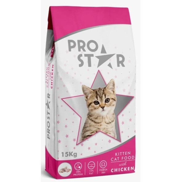 Prostar Tavuklu Yavru Kedi Maması 15 kg