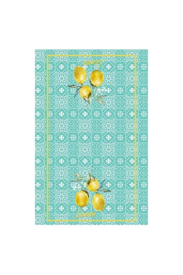 Retro Limon Desenli Fırın Örtüsü - 2