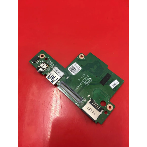 Dell Vostro 3360 Audio Jack SD Kart Ethernet USB Port Board DA0V07PI6D1 CN-0V4Y1J