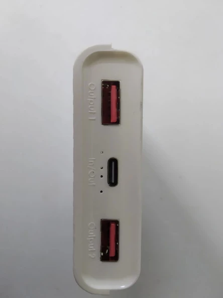 Dörtlü 18650 Pil Uyumlu Boş Power Bank Kutusu 5V/2.1A (Pilsiz) Beyaz - 2