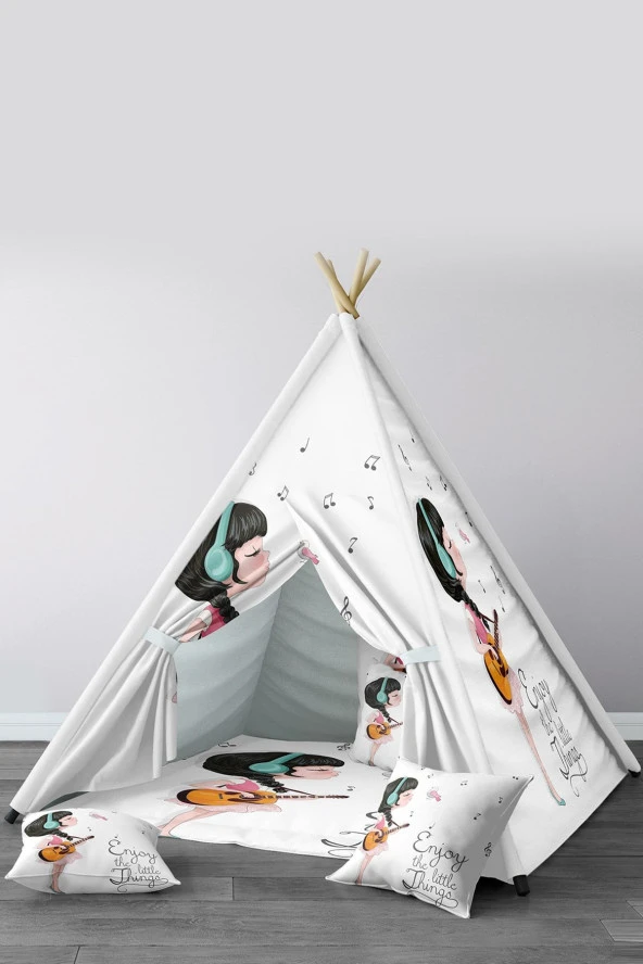 İnstababyrooms Model No:107 Çocuk Odası Tasarım Kızıldereli Oyun Çadırı