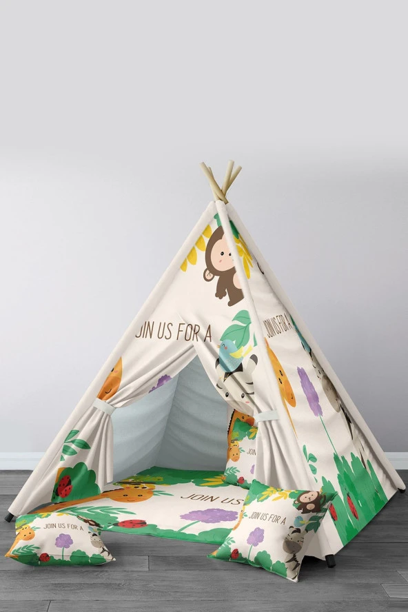 İnstababyrooms Çocuk Odası Tasarım Kızıldereli Oyun Çadırı Model No:51
