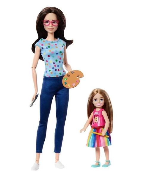 Barbie ve Chelsea Sanat Atölyesi Oyun Seti HRG48 - 3