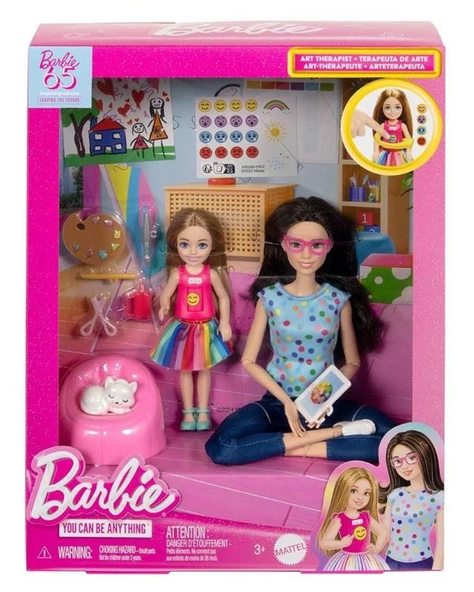 Barbie ve Chelsea Sanat Atölyesi Oyun Seti HRG48